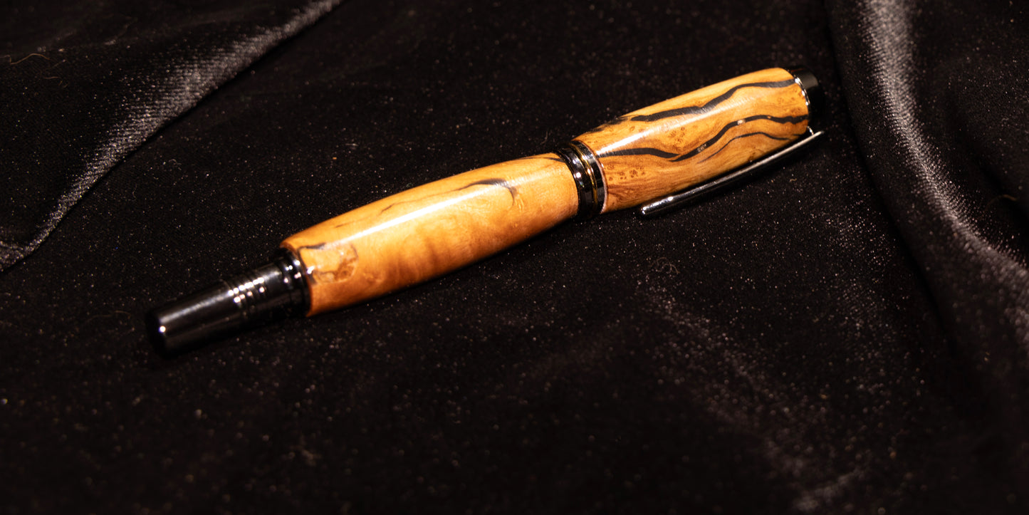 C Series Rollerball with olive and resin wood body