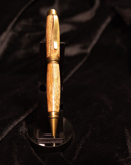 Antique Brass Cigar pen with spalted Jatoba