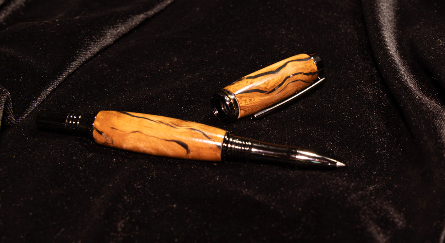 C Series Rollerball with olive and resin wood body