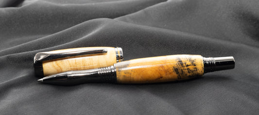 Blonde Buckeye Burl on a C series Rollerball gunmetal and TI gold